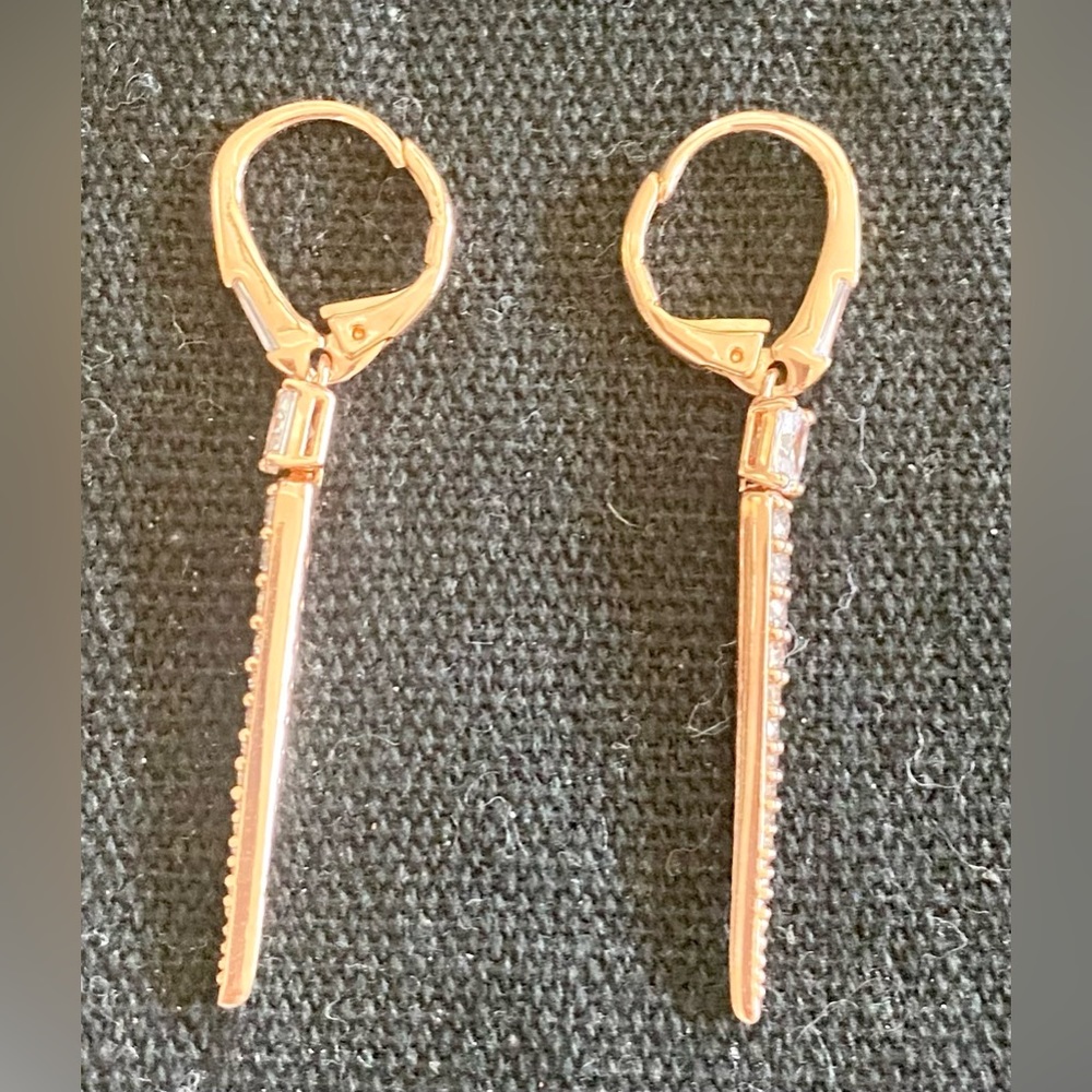 Nadri Rae Spike Drop Earrings View 4